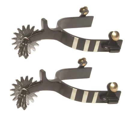 Jacks Imports Black Steel Jingle Bob Spurs 11031